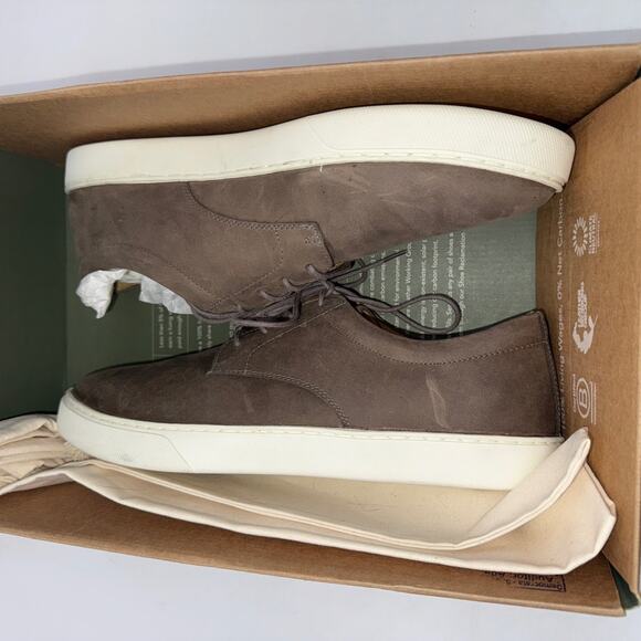 Nisolo Diego Everyday Sneaker Shoes Mens 8 Gray Leather Casual Comfort NEW - Picture 7 of 8